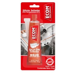SILICON SELLADOR ALTA TEMPERATURA ROJO 70GMS